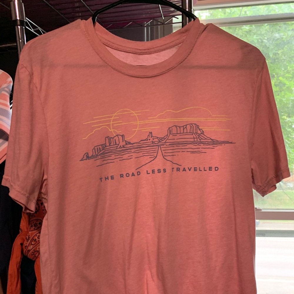 Pink “The Road Less Traveled” T-shirt